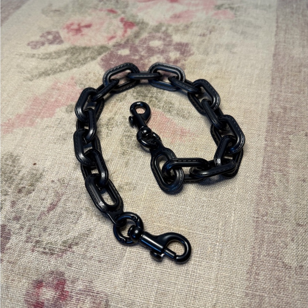 Coach pewter metal accessory chain